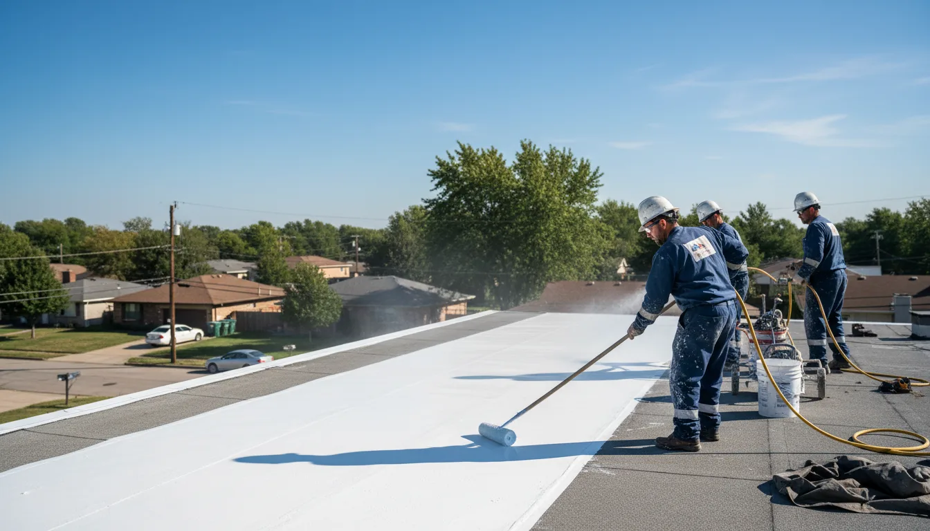 Commercial roof coating in Sandyville, WV near me
